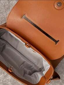 复古棕色丝绒百搭秋冬包包女大容量斜挎包单肩包女包2025新款潮 - 棕色 - 查看 4