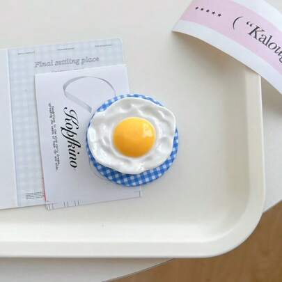 一套创意多巴胺煎蛋榴莲造型磁吸手机支架，多功能桌面支架，可用于观看视频