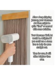 1 Stück gewebte Faser Wandbehang - Boho & minimalistisch Wohndekoration, gestreiftes Muster, horizontale Aufhängung, ohne Strom, geeignet für Schlafzimmer und Wohnzimmer, Innenbereich, Schlafzimmer Wanddekoration | Minimalistische Dekoration | Gewebte Textur, Gewebter Wandbehang, Grüner gewebter Wandbehang, Gewebte Wandkunst, Gewebter Wandteppich/Dekoration, Wandbehang Teppich/Dekoration, Groß/Extragroß Wandteppich - Verschiedenfarbig - Übersicht 6