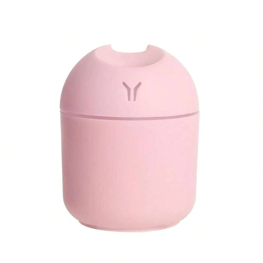 USB Air Humidifier Portable LED Lamp Mini Atomization Diffuser Car Purifier Aroma Anion Mist Maker With LED Night Light - Pink - View 1