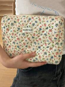 Set de 3 bolsas de cosméticos de terciopelo con bordado floral, para guardar productos de cuidado de la piel, lápices labiales, accesorios para el cabello o como esenciales de viaje, regalo de cumpleaños, regalo para dama de honor, regalo para maestros, regalo del Día de la Madre, adecuado para bolsa de maquillaje, útiles escolares, esenciales de viaje, esenciales navideños, bolsa de cosméticos, estuche de maquillaje, organizador de maquillaje, Invierno 2024 - Multicolor - Ver 9