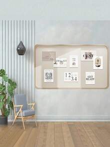 1 件深驼色/米色毛毡框架公告板，可重复使用毛毡墙板背景展示墙毛毡板组合相框 - 彩色 - 查看 6