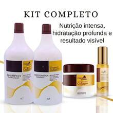 Maca Power Original Shampoo And Conditioner Kit - Collagen Mask 500ml + Hair Ends Repair Oil - Naranja Coral - Ver 2