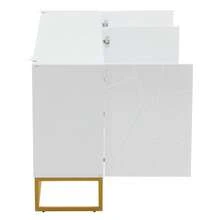High Gloss Sideboard, Modern Sideboard, Buffet Cabinet With 4 Compartments, Width 130 - 1 - View 3