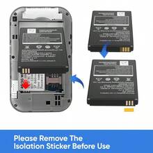 Portable 4G WiFi Travel Router – Pocket 4G LTE Hotspot With SIM Card Slot (Up To 10 Users) For Phones/Computers/Laptops - White - View 4