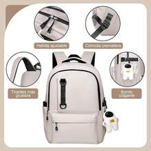 Multipurpose Small Backpack - ベージュ - チェックする 5