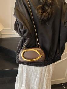 Bolso de embrague de decoración de metal vintage, nuevo bolso de novia burdeos para fiesta de boda, bolso bandolera cruzado con cadena para mujeres y adolescentes, perfecto para oficina, universidad, trabajo, negocios, viajes, salidas, fiestas, bodas, bailes de graduación, cenas