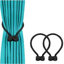 2 Curtain Hooks, Braided Cord Curtain Clasps For Fixing Curtains, Simple And Elegant Home Decor - Multicolor - View 7