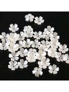 100颗15毫米米色亚克力铃铛珠，适用于项链、手链和其他珠宝制作，珠子和珠子组合 - 米色 - 查看 7