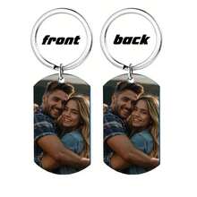 Customized Memorial Badge, Personalized Metal Keychain, Engraved Photo Necklace, Fashionable Pendant, Exquisite Customized Gift, Holiday Commemorative Items,Festive Calendar - Multicolor - View 19