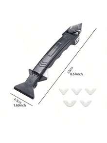 5-In-1 Silicone Scraper Sealant Smoothing Tool Set, Caulk Removal, Polishing, Grouting, Flooring Mold Cleaning, Manual Tool Kit, For Men - Multicolor - View 2