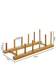 1pc Wooden Puzzle Storage Rack, Multi-Functional Stand For Puzzles & Educational Toys, Floor Display Organizer For Puzzle Enthusiasts - Multicolor - View 10