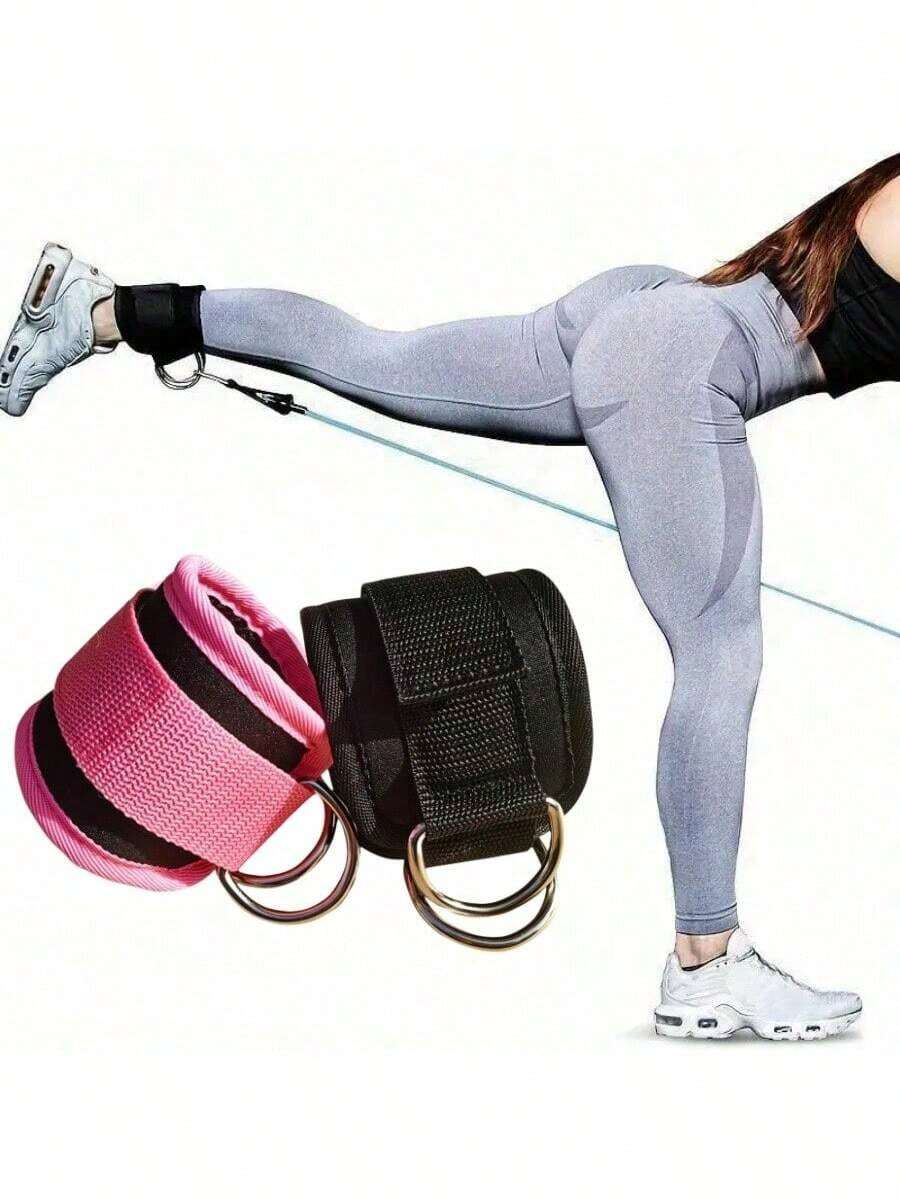 Fitness Ankle Straps-Ankle Strap For Cable Machine-Adjustable D-Ring,One Size Fit With Premium Padding, Glute Kickback Ankle Strap, Ankle Cable Straps For Workout, Booty Workout, Leg Extension, Hip Abductors & Lower Body Exercises., Gym, Sport, Gym, Home Exercise, Sport Accessories, Gym Accessories, CrossFit Accessories