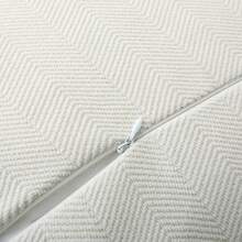 1 Vỏ gối trang trí tua rua xương cá, mềm mại và thoải mái cho ghế sofa, giường, trang trí nhà cửa, phong cách trang trại, màu trắng - trắng - Xem 9