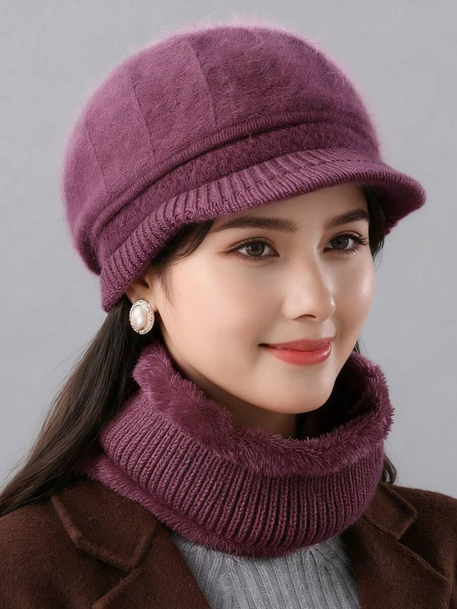 一套包含1顶或2顶女士优雅保暖针织帽和抓绒脖套,适合秋冬季节保暖防寒——温暖、弹力、柔软的毛绒冬帽,配有装饰配件;柔软厚实的毛绒脖套,适合运动、旅行和徒步,是馈赠亲朋好友的完美节日礼物,也是情人节的理想之选。 - 彩色 - 查看 1