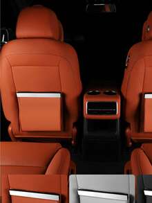 1个磁性PU皮革车载垃圾桶 - 大容量后座垃圾桶，带多功能隔层，易于安装，附赠垃圾袋，时尚黑色外观 - 彩色 - 查看 3