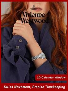 Vivienne Westwood Women's Quartz Watches, Versatile For Business, Commute And Casual Daily Wear - Silver - View 2