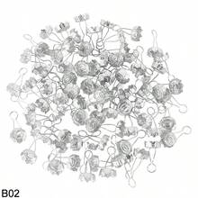 Gold Silver Christmas Ball Caps For Xmas Tree Ornament Removable Metal Hanger DIY Xmas Ball Hanging Ornaments New Year Party Decoration - Multicolor - View 13