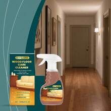 Spray de mantenimiento y limpieza para pisos de madera - Eliminación de manchas, cuidado, brillo, fragancia a limón, agente de mantenimiento y limpieza