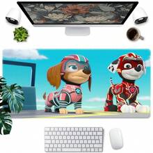 1pc  Cartoon Characters Printed XXL Mousepad, Multi-Functional Desk Mat For Gaming, Office, And PC, Soft Rubber Material With Non- Base, Smooth Surface, Perfect Gifts For Kids,  Fans, Family And Friends, Mouse Pads For Desk