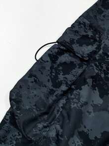 1 件男士多口袋迷彩工装裤，休闲宽松轻便长裤，适合夏季海滩、度假、日常通勤、锻炼、户外、健身、慢跑、日常穿着，锥形踝长，秋季 - 霧霾藍 - 查看 4