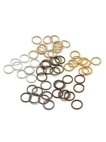 500 chiếc vòng nhảy kín 5-20mm, vòng chữ O, vòng sắt vòng đơn nhiều kích cỡ, vòng chữ C, vòng nối, vòng sắt dùng để làm hoa tai, vòng tay, vòng cổ, mặt dây chuyền, phụ kiện tóc, kẹp tóc tự làm - Vòng mở - Xem 2