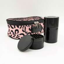 3-Piece Storage Bag Set With 4-Layer Metal Grinder, Airtight Jar & Odor-Proof Bags – Ideal For Home & Outdoor Organization