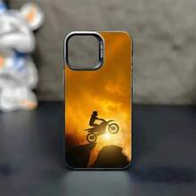 Motocross Motorcycle Dirt Bikes  Phone Case Compatible With  16,15,14,13,12,11,Mini,Pro,MAX Black Matte Shockproof Cover, Cover Compatible With  17 Pro Max Case,  17 Pro Case,  17 Case,  16 Pro Max Case - Z3 - View 8