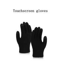 Set de 2 piezas/3 piezas de gorro, bufanda y guantes de punto jacquard de moda para mujer, accesorios versátiles y cálidos para el invierno, para uso diario en invierno (estilo aleatorio de entrega)