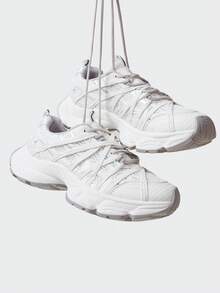 MASKERT Women's Multifunctional Fashionable Casual Shoes, Women's Thick Soled Height Increasing Casual Shoes, Running Sports Shoes, Daily Matching Casual Shoes - White - View 5