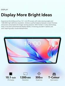 Teclast P30 Tablet Allwinner T606 8-Core 1.8GHz/ 4GBRAM/128GB ROM/10.1inch 1280*800iPS/WIFI/6000mAh/Type-C/5MP+2MP Camera/Android 14)Limited Time Offer Free Ramdom Color Leather Case