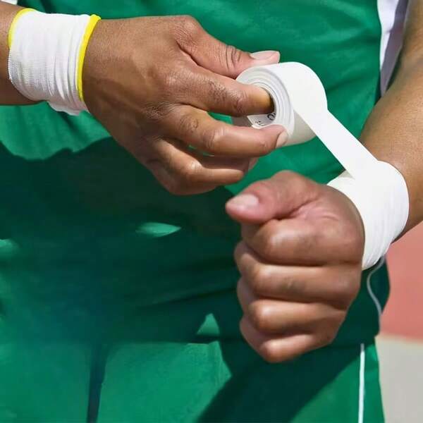 4-Piece Elastic Sports Bandage | Sports Injury Recovery Bandage, Suitable For Joint Stabilizer Dressing For Athletes And Fitness Enthusiasts, Breathable And Durable