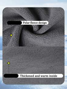 1 pieza Gorro de ciclismo transpirable y cálido para hombre, para otoño e invierno, máscara que cubre todo el rostro y el cuello, gorro a prueba de viento para esquí y resistente al frío para montañismo, máscara de ciclismo, protección facial, gorro de deporte al aire libre de felpa, gorro de forro polar con textura granulada