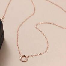 1pc Fashion Stainless Steel Cubic Zirconia Decor Roman Numeral Detail Round Pendant Necklace/Bracelet For Women For Daily Decoration ,Music Festivals, Party