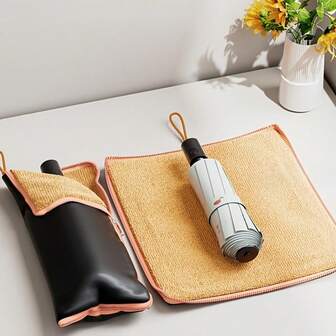 1 buc Accesorii de călătorie - Geantă de depozitare pentru umbrelă pentru călătorie, Geantă de umbrelă pliabilă multifuncțională care absoarbe apa, Husă de umbrelă portabilă care absoarbe umezeala, Husă de umbrelă + Material textil, Accesoriu de călătorie de înaltă calitate, Umbrelă pliabilă