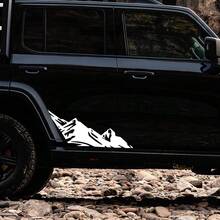 Adventure & Mountain Peak Car Body Sticker, Suitable For Off-Road Vehicles, SUVs