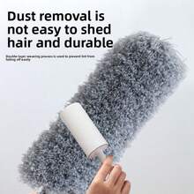 1 件吊扇除尘器带延长杆、清洁刷、家用天花板除尘器、可拆卸和可清洗超细纤维吊扇除尘器，适用于厨房、客厅、卧室、走廊