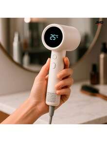 Secador de Cabelo Alta Velocidade 110000rpm Íon Potente Silencioso - Branco - Visão 9