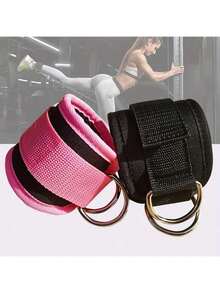 Fitness Ankle Straps-Ankle Strap For Cable Machine-Adjustable D-Ring,One Size Fit With Premium Padding, Glute Kickback Ankle Strap, Ankle Cable Straps For Workout, Booty Workout, Leg Extension, Hip Abductors & Lower Body Exercises., Gym, Sport, Gym, Home Exercise, Sport Accessories, Gym Accessories, CrossFit Accessories