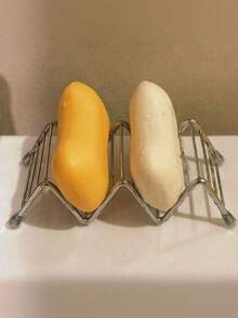 Porte-savon réversible à vagues pouvant contenir 2-3 barres, support à savon en acier inoxydable autonettoyant, support à savon pour salle de bain et douche, étagère à savon pour évier de cuisine, organisateur de savon pour la maison, plateau de rangement de savon pour plan de travail, accessoires de salle de bain résistants à la rouille