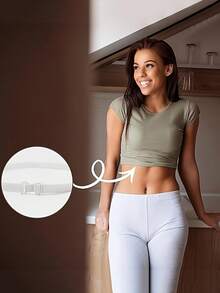 Crop Tuck Adjustable Band, Crop Tuck Tool For Sweater And Shirt, Belly Leaking Crop Tuck Band, The Elastic Band To Change The Style Of Your Tops - A - View 9