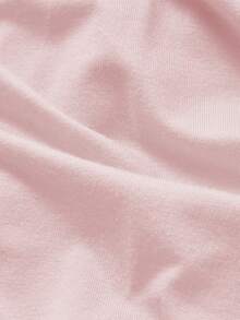 性感V领撞色蕾丝上衣，优雅修身长袖T恤，休闲约会皆宜，春秋季 - 粉色 - 查看 8