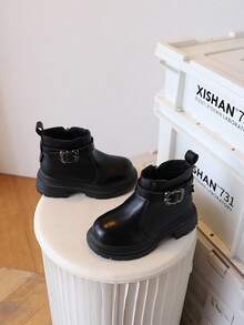 Boots, Lightweight Boots, Soft Sole, Boys' Boots, Fashion Small Leather Boots, Girls' Casual Short Boots