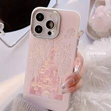 Dream Castle Laser Gold-Plated Fireworks Phone Case, High-End Aesthetics, Designer Phone Accessories, Fashionable Phone Case, Elegant Phone Cover, Laser Engraving Design, Premium Surface Treatment, High-Quality Materials, Phone Protective Case, Fashionable Phone Case, Technology Enthusiasts, Style-Oriented Buyers - 混合色 2 - 查看 2