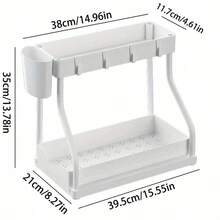 1 Pack Multi-Purpose Pull-Out Storage Organizers, Under Sink Organizers And Storage For Bathroom & Kitchen, Under Cabinet Organizers And Storage, Thanksgiving Gift.