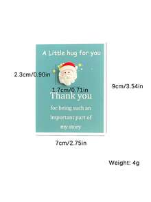 5 sztuk świątecznych kartek okolicznościowych z żywicy z kieszonką Embrace, kartki z podziękowaniami, wyrażające wdzięczność za prezent z kartą