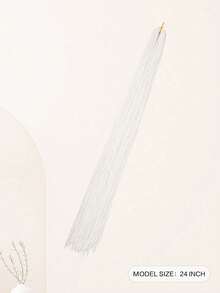 Long Micro 3X Pre-Looped Synthetic ZIZI Braids 24 30 Inch Thin Small Box Braid Crochet Twisted Hair Synthetic Braids Hair Extension For Women Girls Fashion Party Cosplay Hallowmas Christmas New Year - Multicolor - View 60