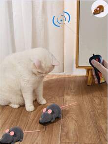 1pc Electric Remote Control Simulated Mouse Cat Toy, Pet Electric Remote Control Toy, Gift For Pets