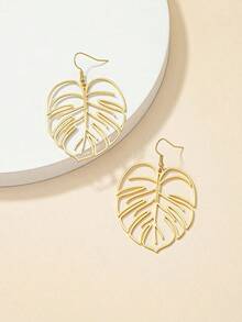 Leaf Drop Earrings - Vàng - Xem 3