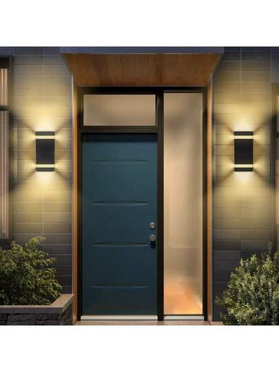 CANMEIJIA 1PC Acrylic Outdoor Waterproof Wand Lamp IP65, Door Lamp, Including E27 Bulb, Bulb Replaceable, Square/Round Lighting, Garden ation, In Gardens/Corridors/Stairs/Streets/Balconies view 10